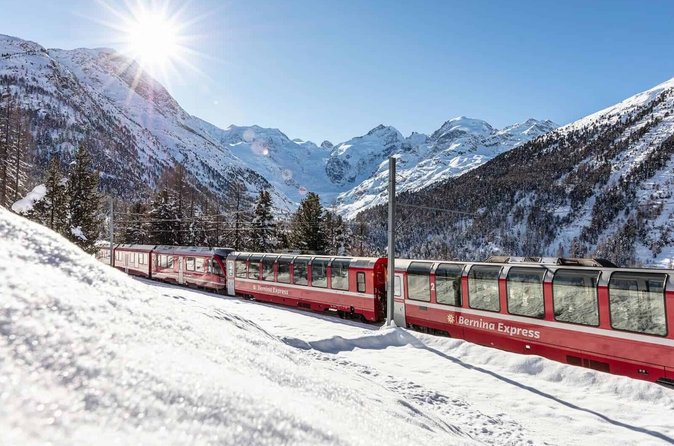 Bernina Express Prima Classe, St. Moritz e Lago di Como