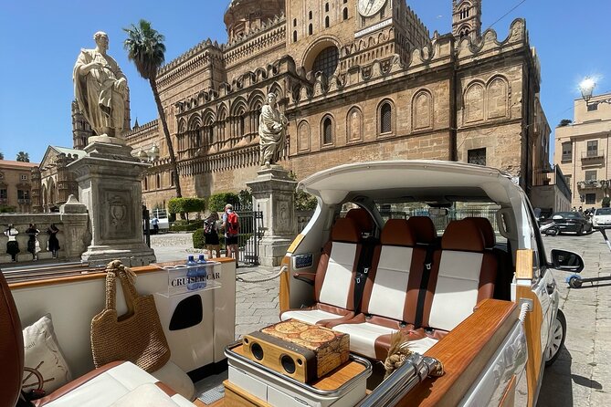 Palermo Historic Center Catacombs and Monreale Tour in CruiserCar