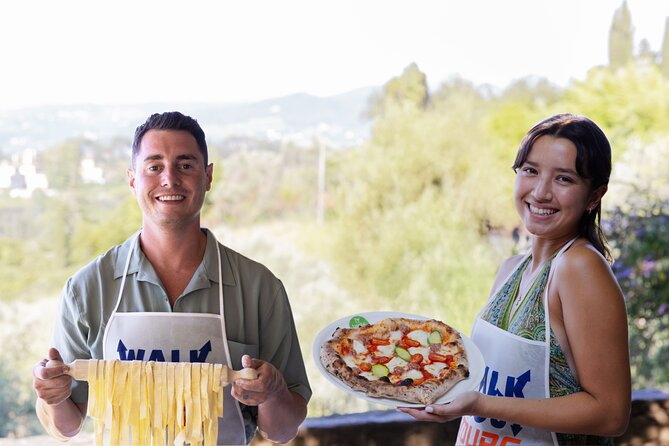 Lezione di Pizza o Pasta con preparazione di Gelato in una Fattoria Toscana a Firenze