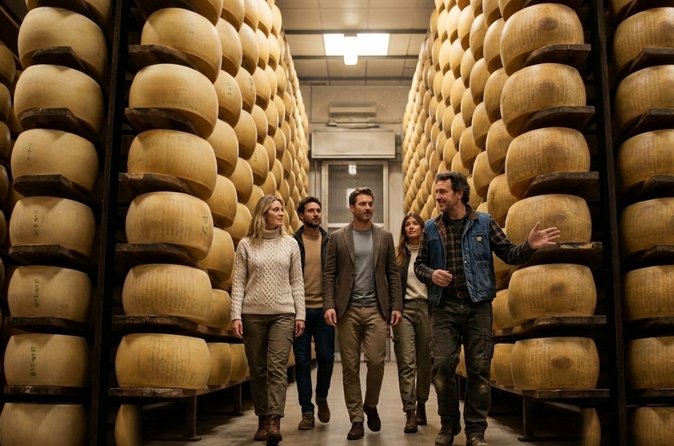 Dal latte alle ruote: tour e degustazione del parmigiano a Parma