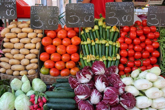 Tour del mercato privato, pranzo o cena e demo di cucina a Vicenza