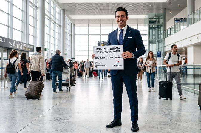 Roma: Trasferimento privato aeroporto FCO con/per centro città/Civitavecchia