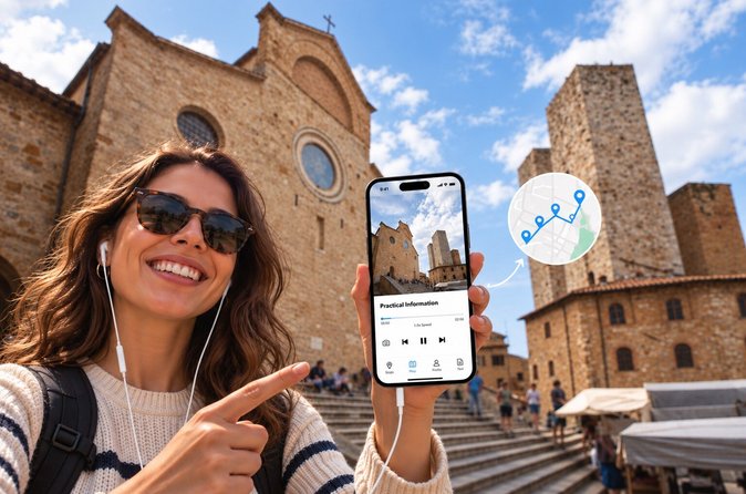 Tour guidato da te di San Gimignano: torri di pietra e zafferano