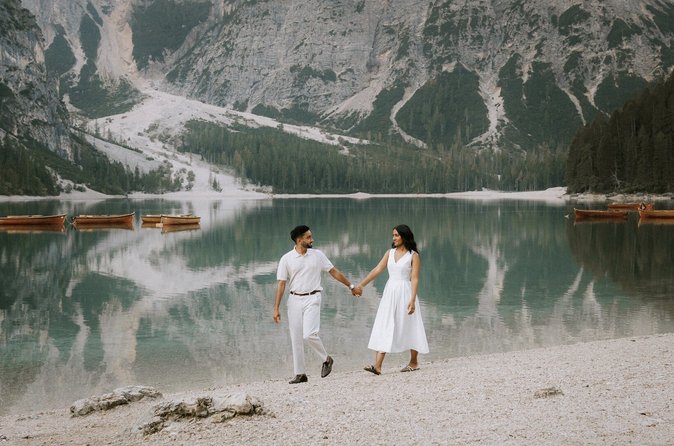 Servizio fotografico professionale al Lago di Braies nelle Dolomiti