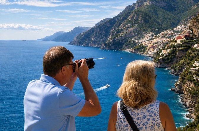 Tour privato di un giorno a Positano, Amalfi e Ravello da Napoli