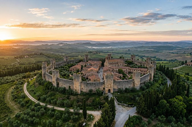 Monteriggioni e Colle Val d'Elsa e bike tour virtual guided