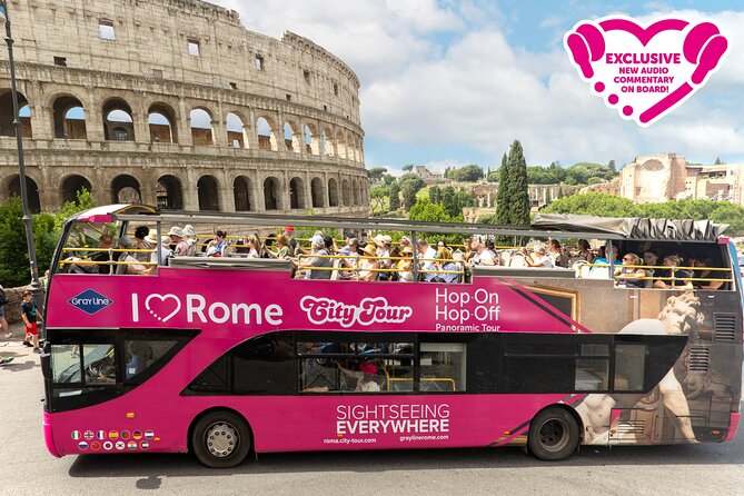 I Love Rome : tour in autobus aperto con salita e discesa