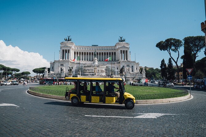 Tour guidato per piccoli gruppi con golf cart: punti salienti della città di Roma