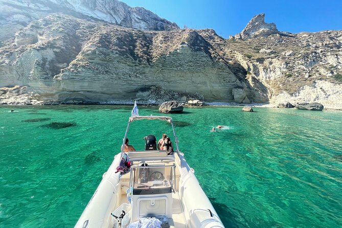Tour barca Sella del Diavolo: 4 tappe bagno, Snorkeling, Prosecco